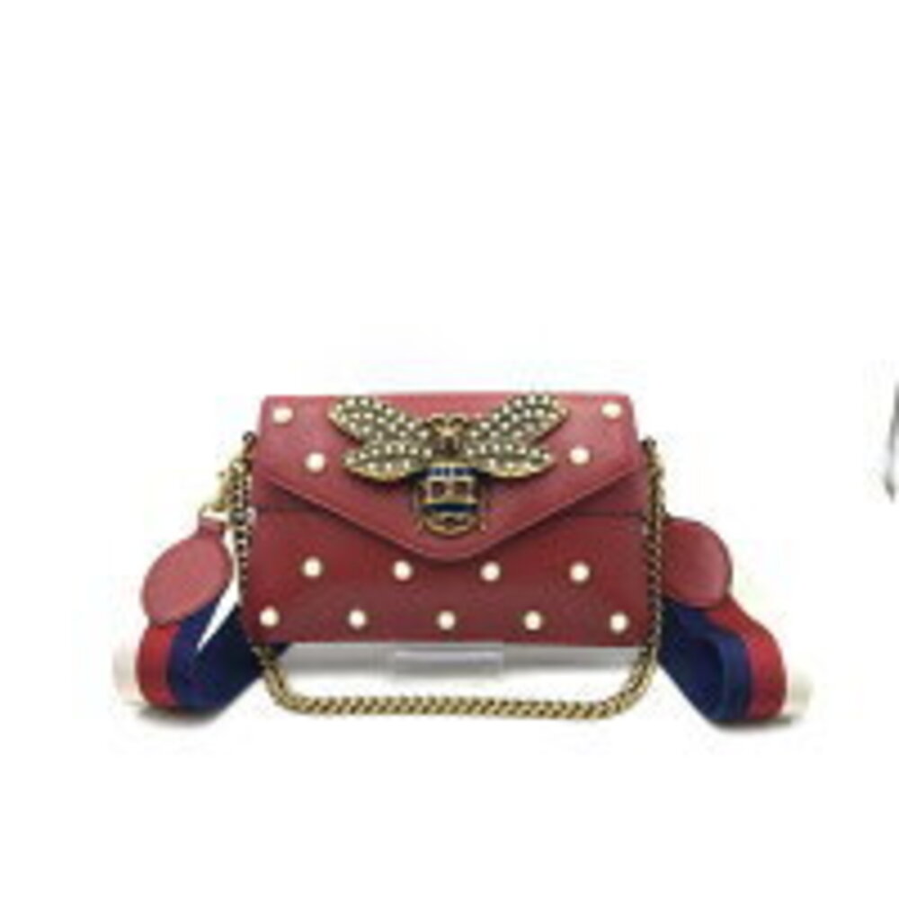 Gucci Broadway shoulder bag pearl studs